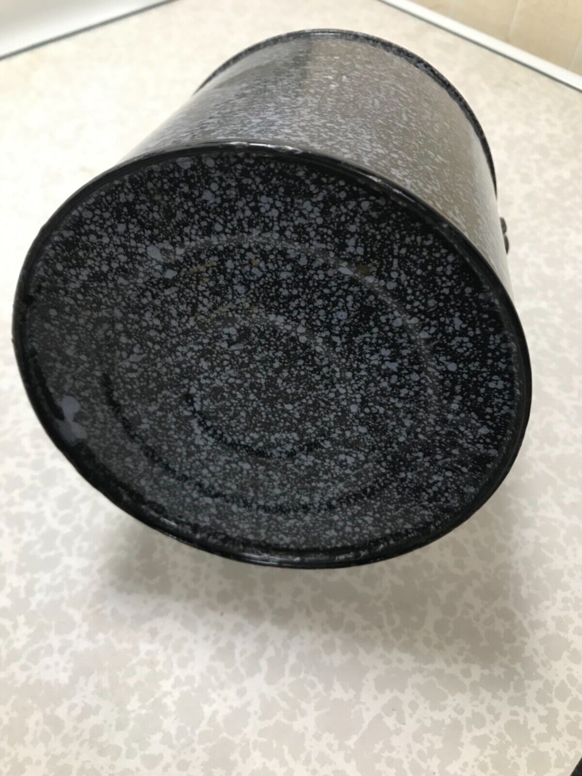 RARE MINT BLACK PURPLE  MILK/CREAM CAN 1900’s GRANITEWARE ENAMELWARE ANTIQUE!