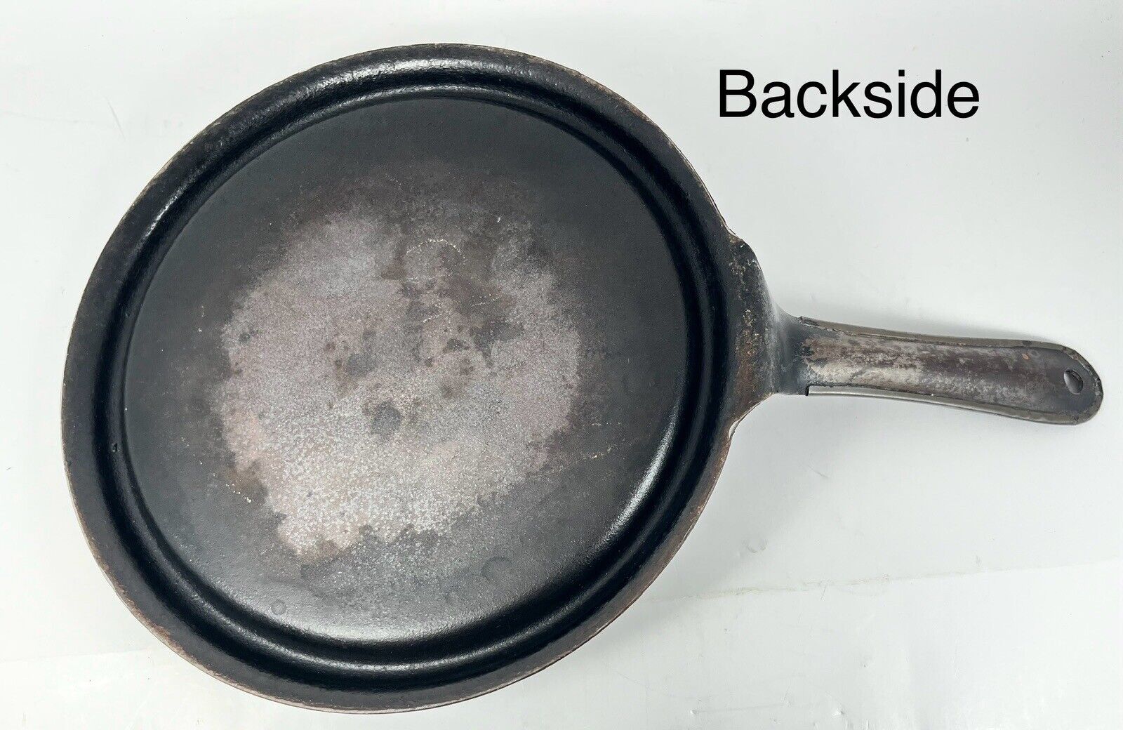 1800s Best Empire Steel 10.5”Frying Pan Skillet Cowboy Chuckwagon Griddle VNTG