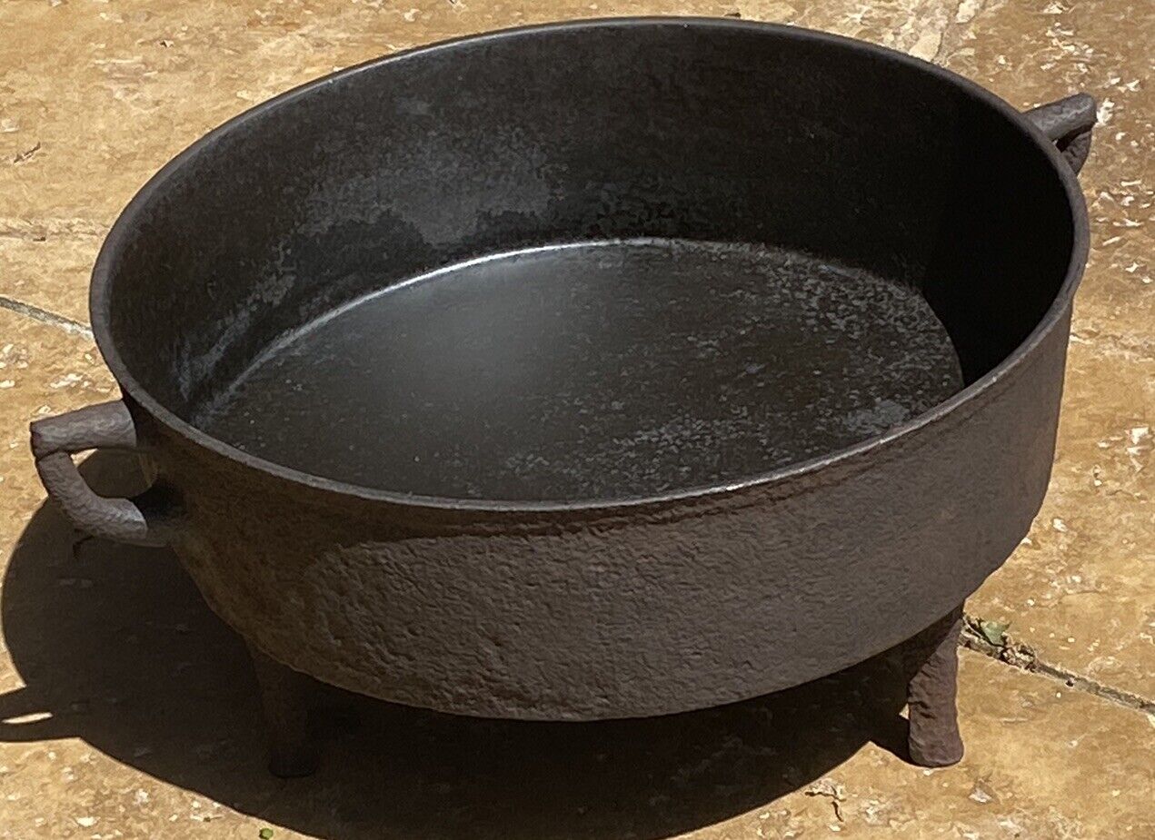 RARE! 1800’s SAVERY & CO NO. 3 CAST IRON KETTLE SKILLET POT 3-LEGGED - RESTORED