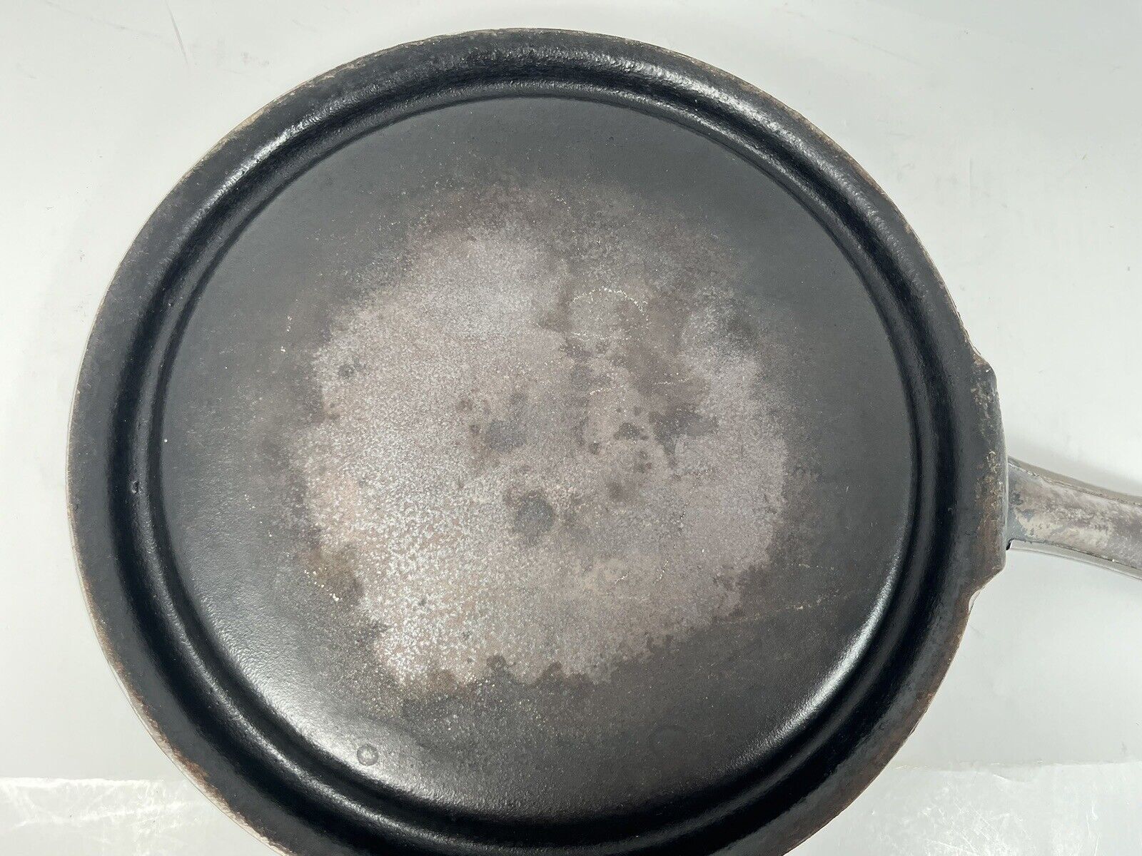1800s Best Empire Steel 10.5”Frying Pan Skillet Cowboy Chuckwagon Griddle VNTG