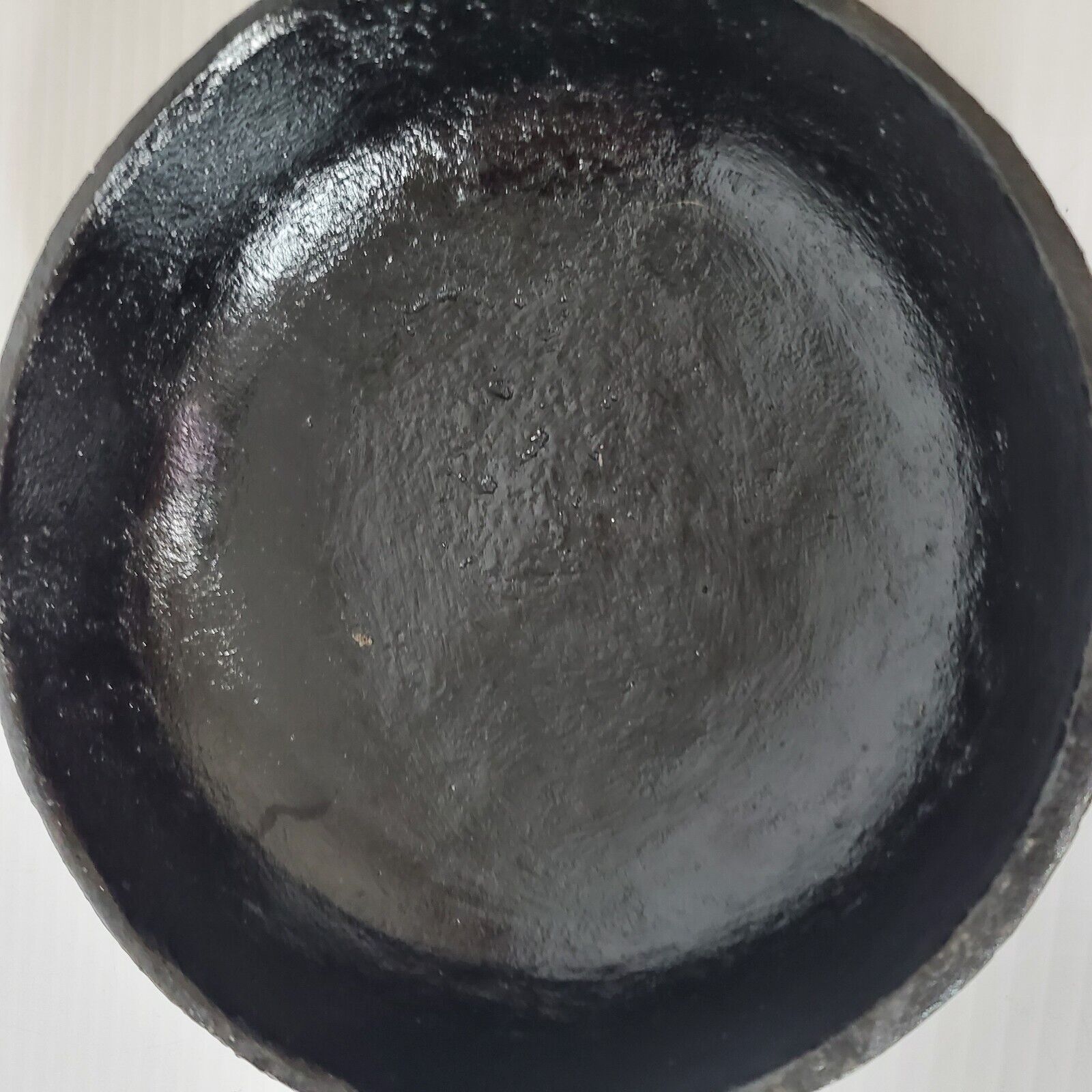 Antique Cast Iron 7 Inch Dual Handle Frying Pan Baking Dish Unmarked 1800s