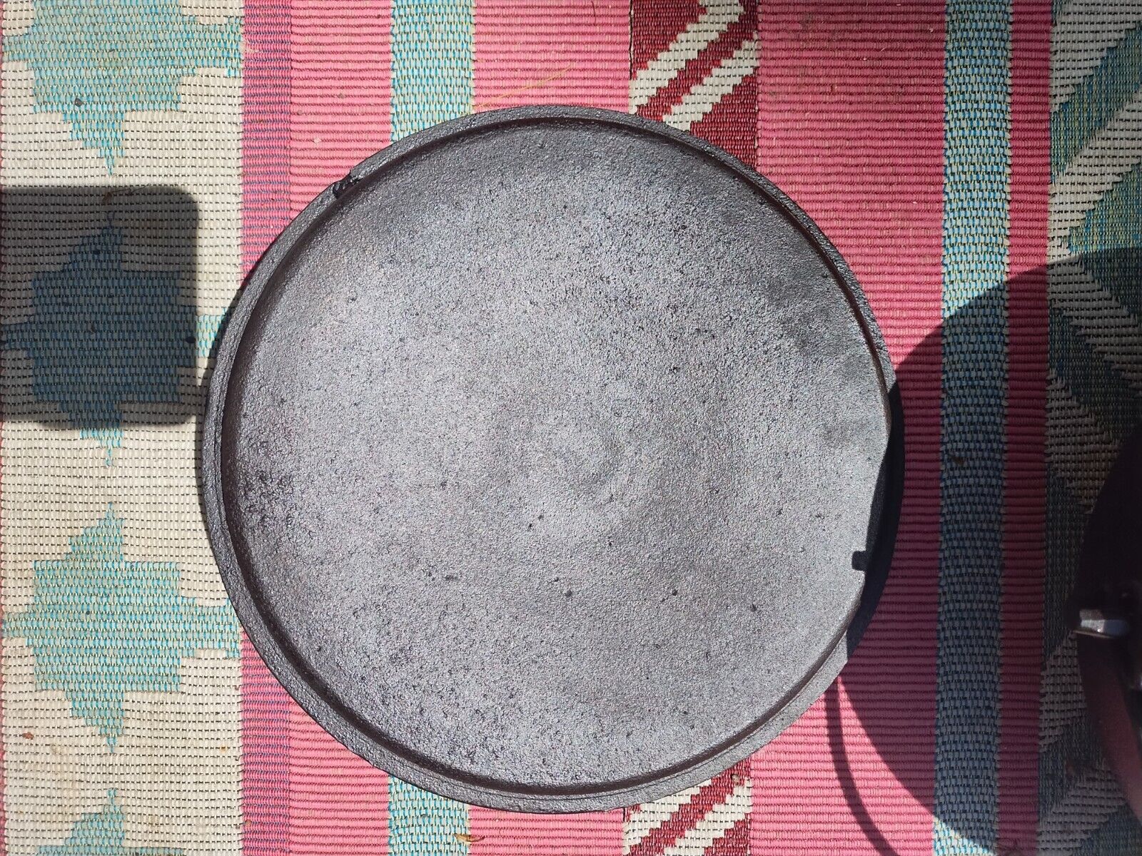 SWAIN CAST IRON SCOTCH BOWL #1 WITH LID CIRCA LATE 1800'S