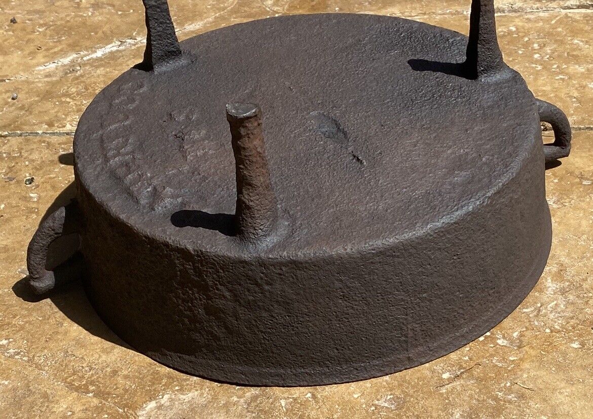 RARE! 1800’s  SAVERY & CO NO. 3 CAST IRON KETTLE SKILLET POT 3-LEGGED - RESTORED