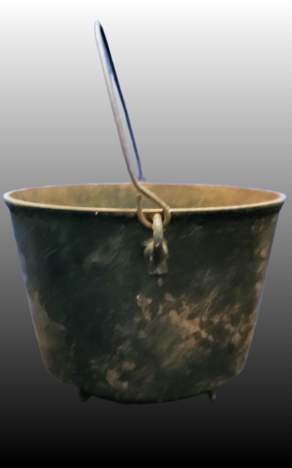 1800's 3-Leg Cast Iron Kettle Bean Pot (7KE)