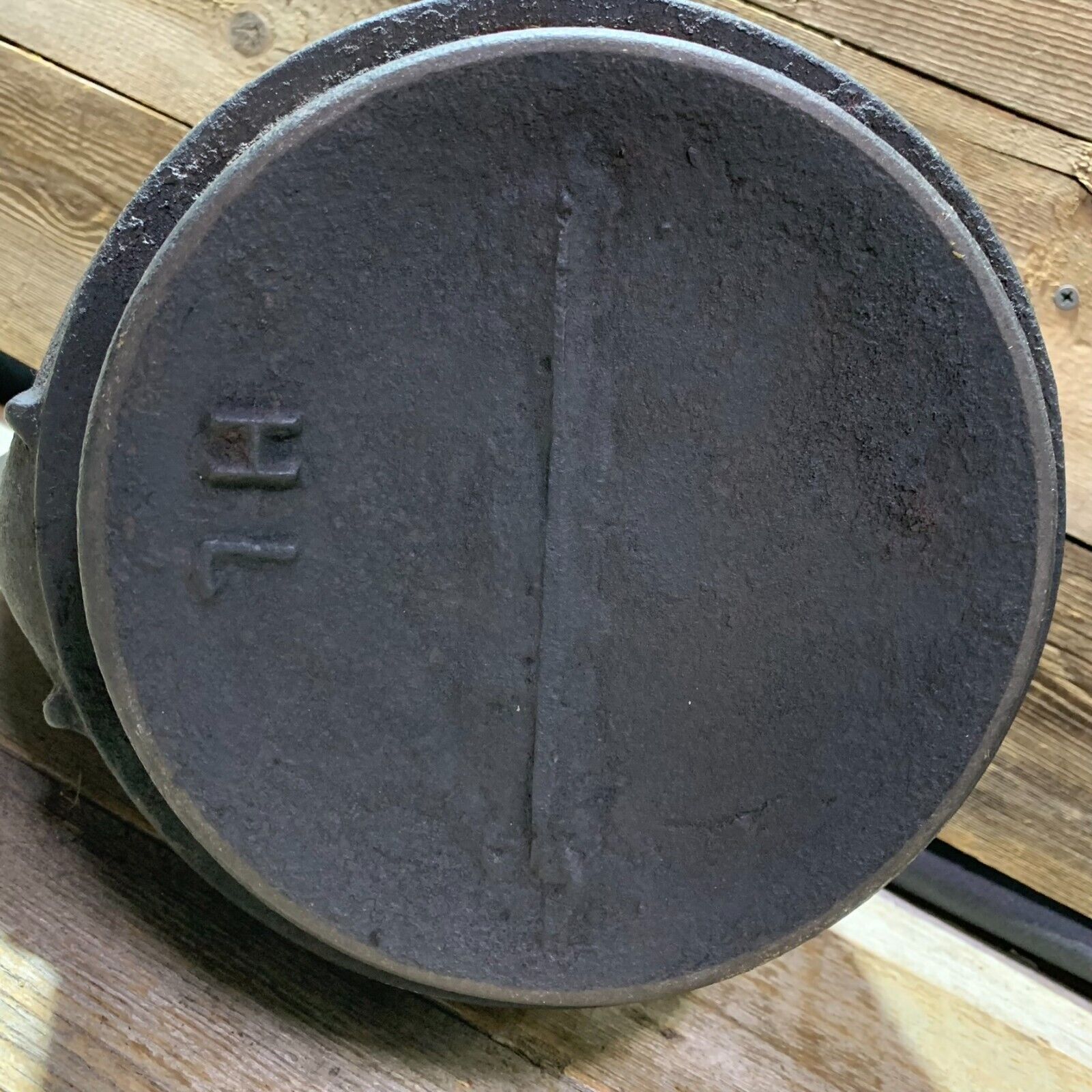 Antique 1800s Cast Iron, Tea Kettle, Swivel Lid