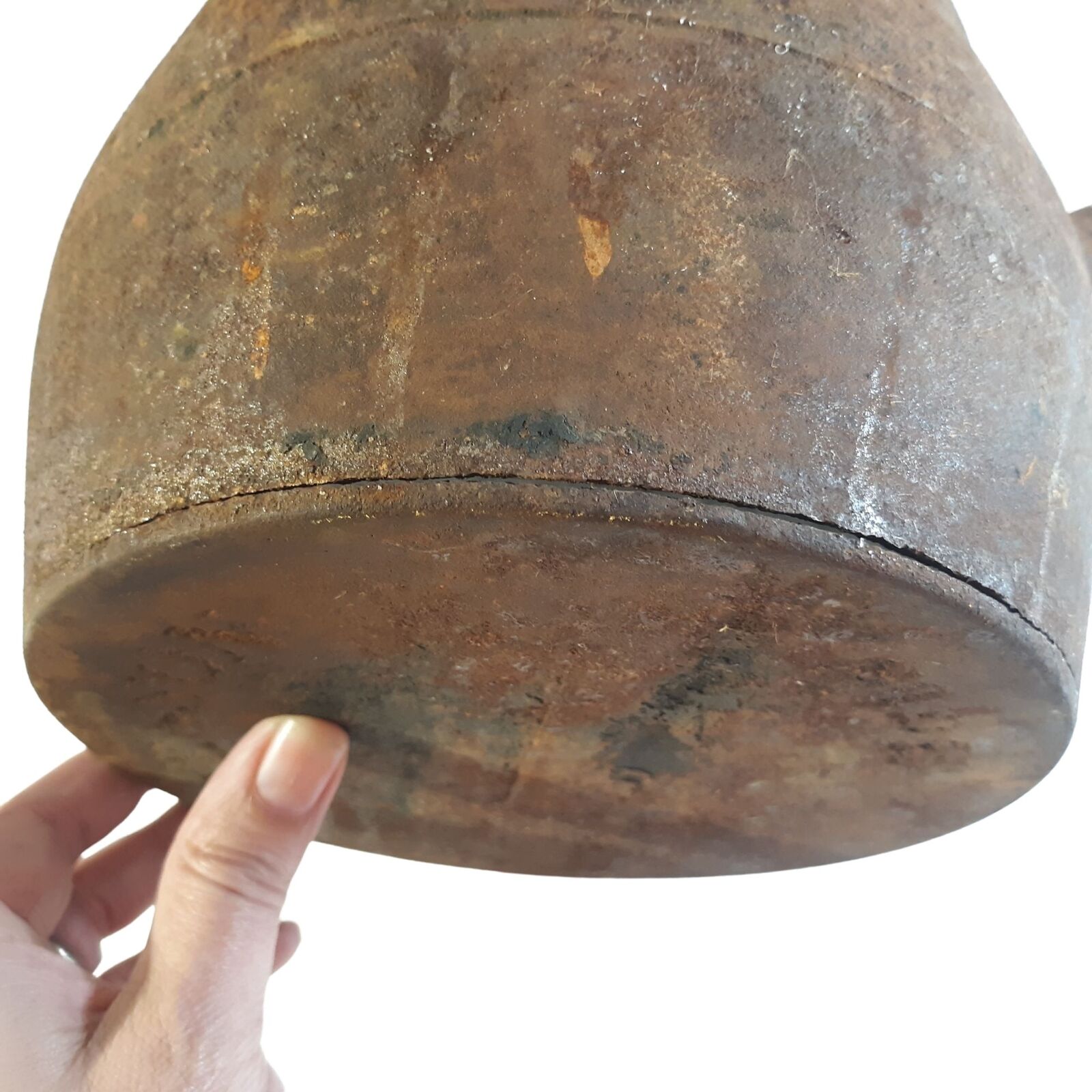 Cresson Cast Iron Pot 1800's Antique Decor Only Rusty  Primative AS IS
