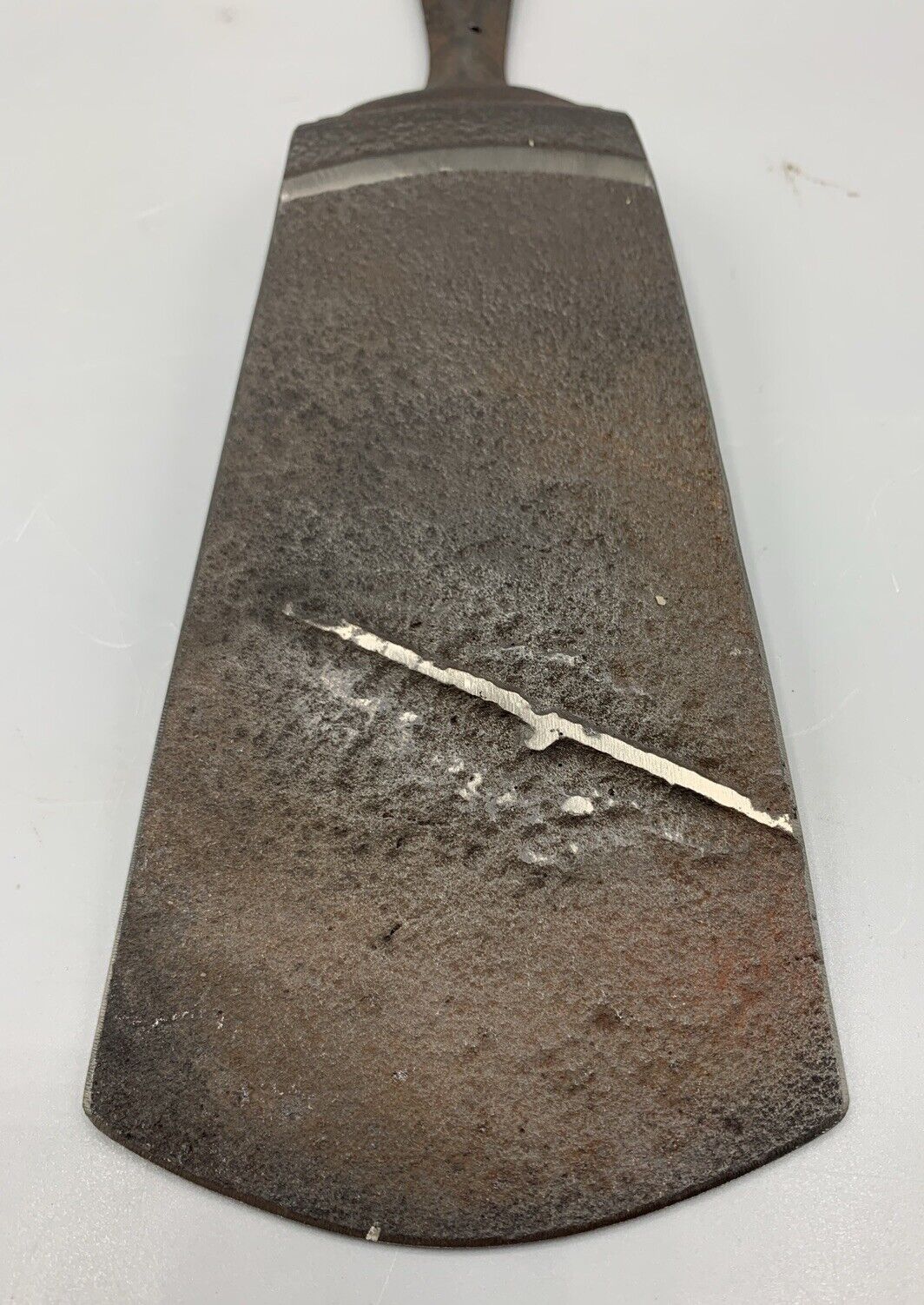 1800’s Gate Marked Cast Iron Spatula Made From Fancy Pointy Handled #6 Griddle