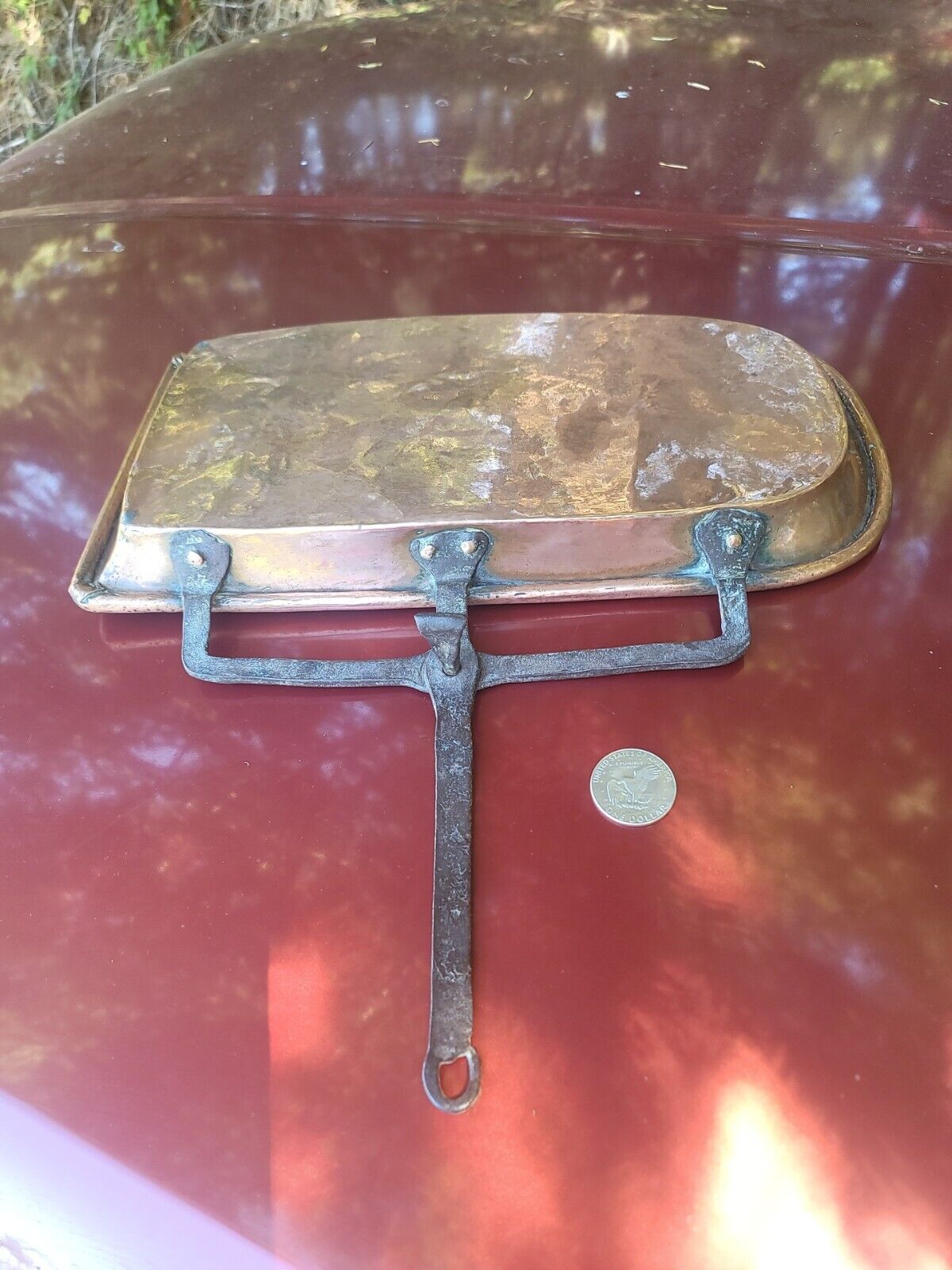 Beautiful English 1700s Copper Essence Catcher☆Old Primitive Kitchen Cookware