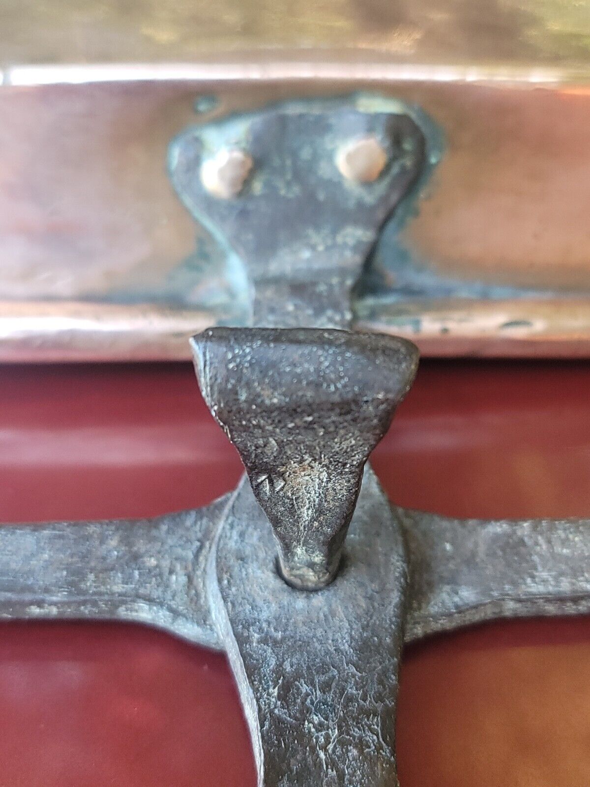 Beautiful English 1700s Copper Essence Catcher☆Old Primitive Kitchen Cookware