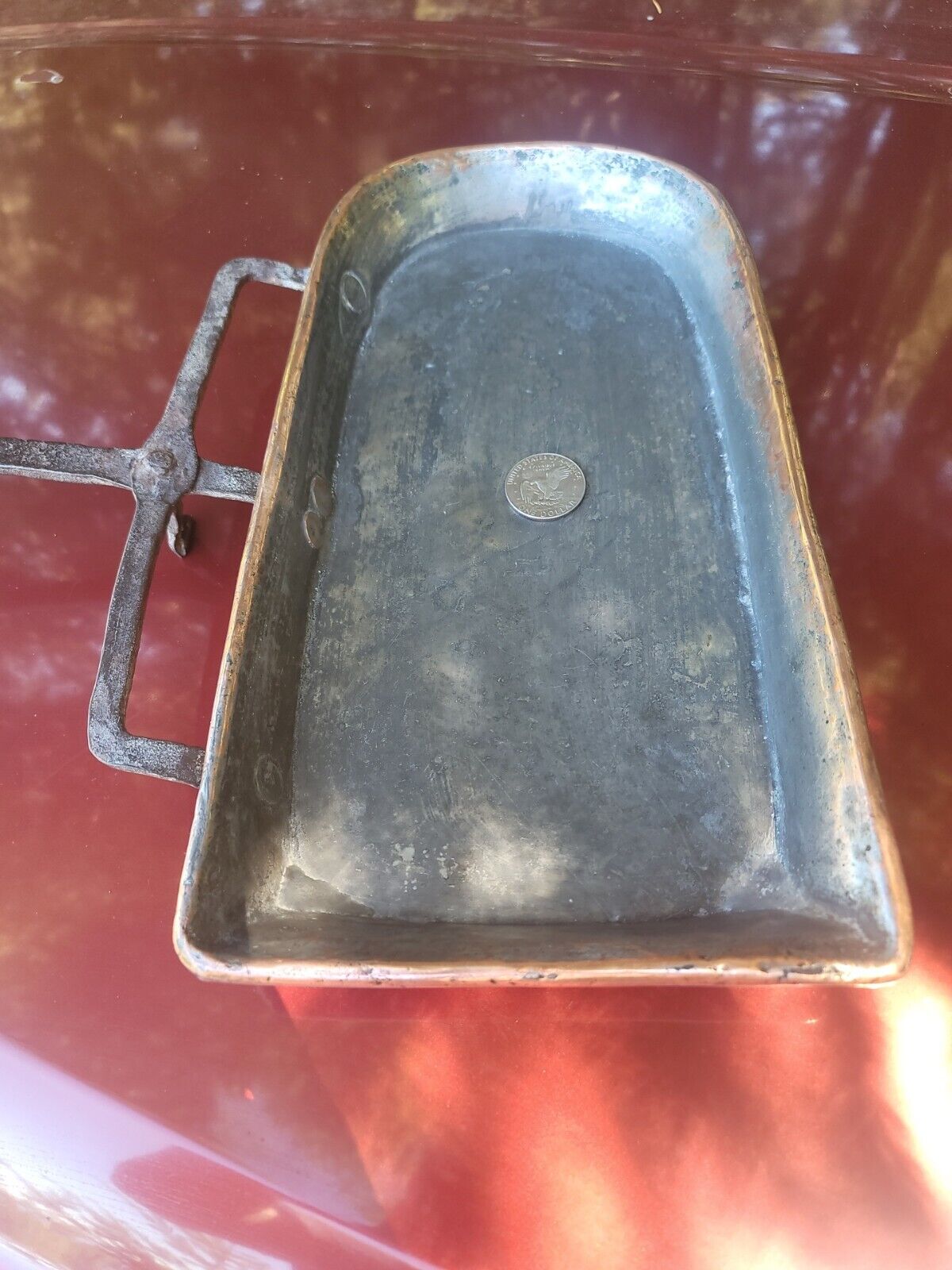 Beautiful English 1700s Copper Essence Catcher☆Old Primitive Kitchen Cookware