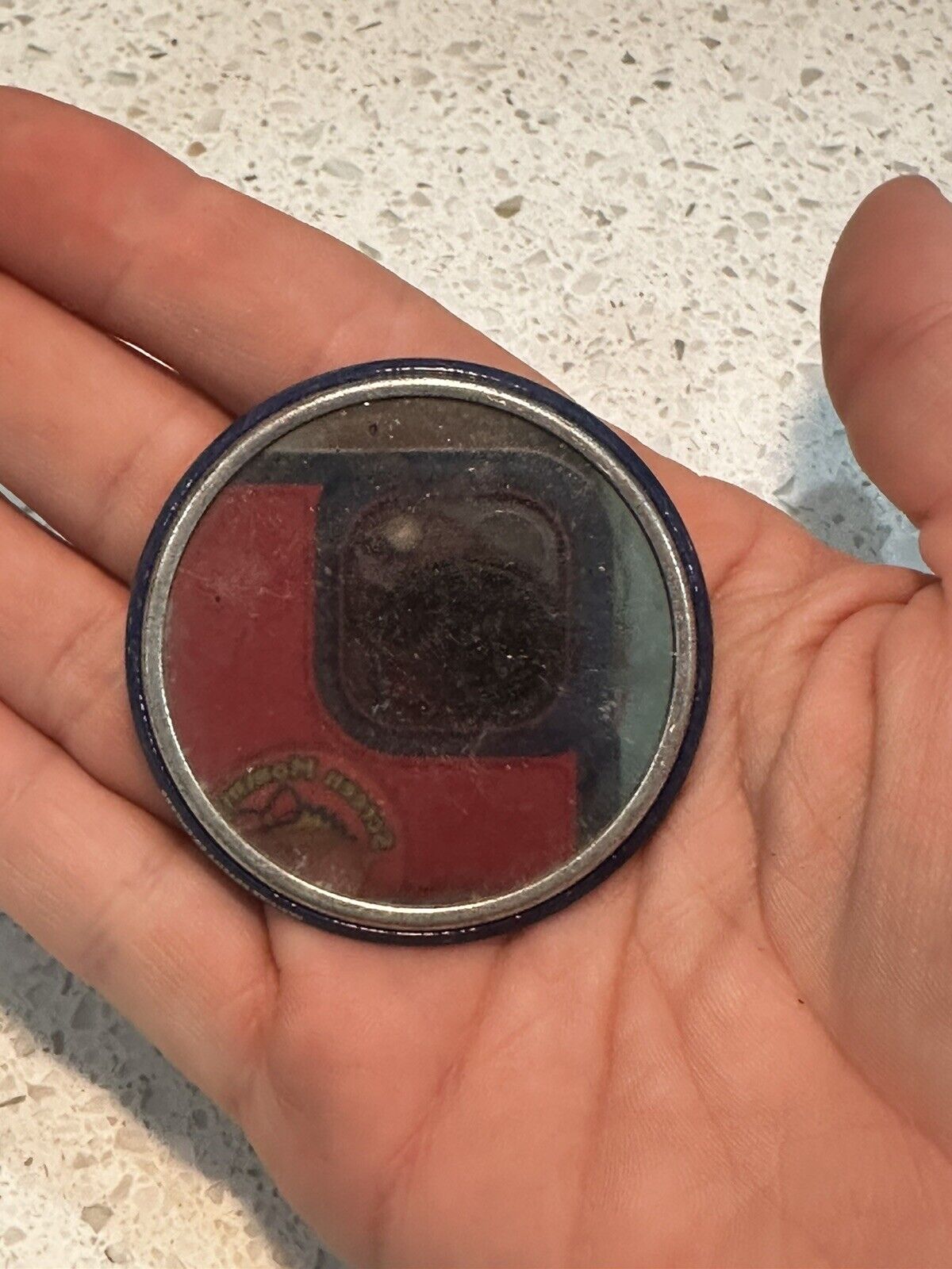 Vintage Early 1900s Haines The Shoe Wizard Celluloid Plastic Advertising Mirror