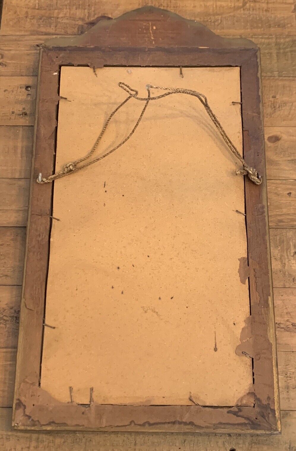 Antique Desk Mirror With Beautiful Frame! Vintage 1900’s 12.5” x 24”