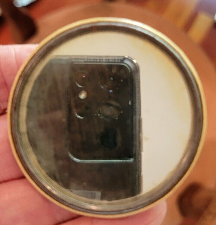 *Early 1900's TRINI PERFUMES Pocket Advertising Mirror 