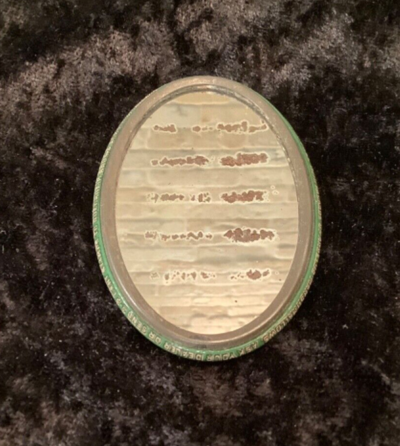 c 1900s Angelus Marshmallows Celluloid Advertising Pocket Mirror