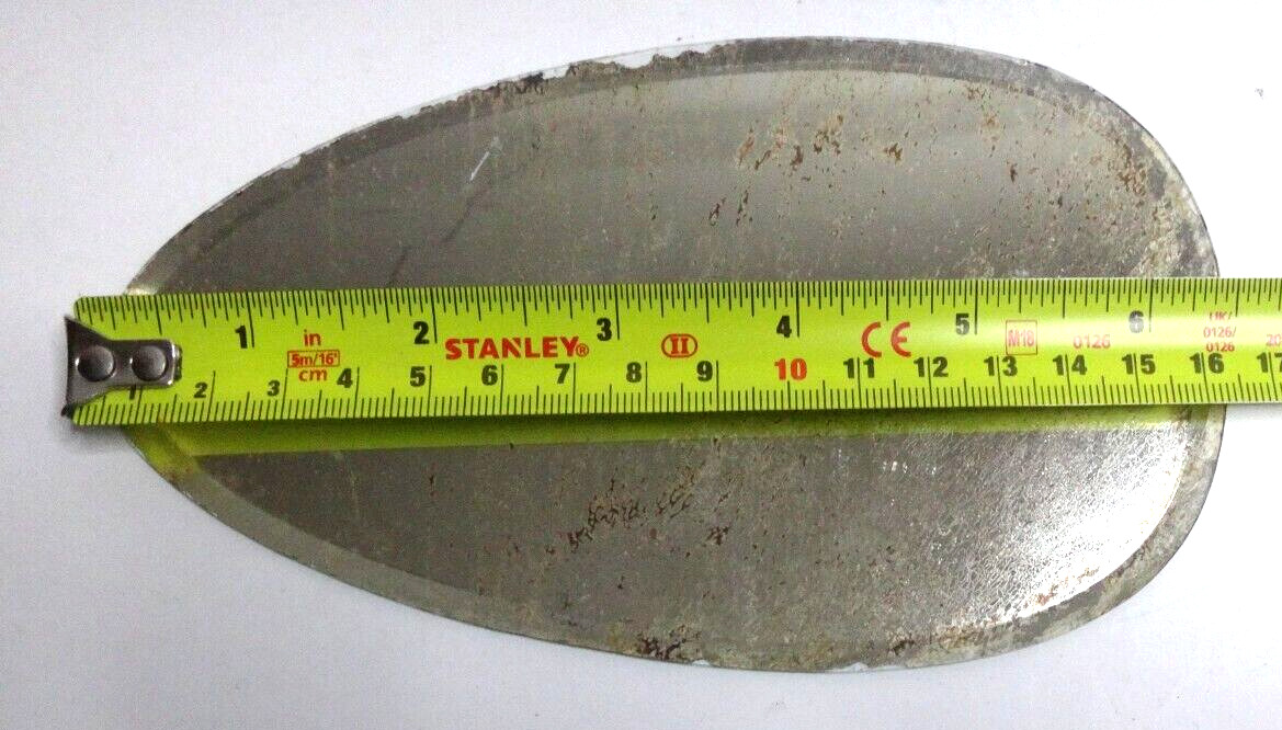 Early 1900s Antique Beveled Silvered Mirror Teardrop Shape