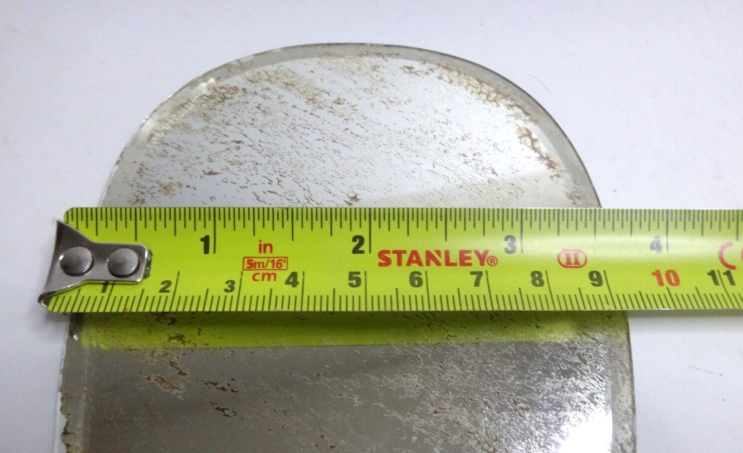 Early 1900s Antique Beveled Silvered Mirror Teardrop Shape