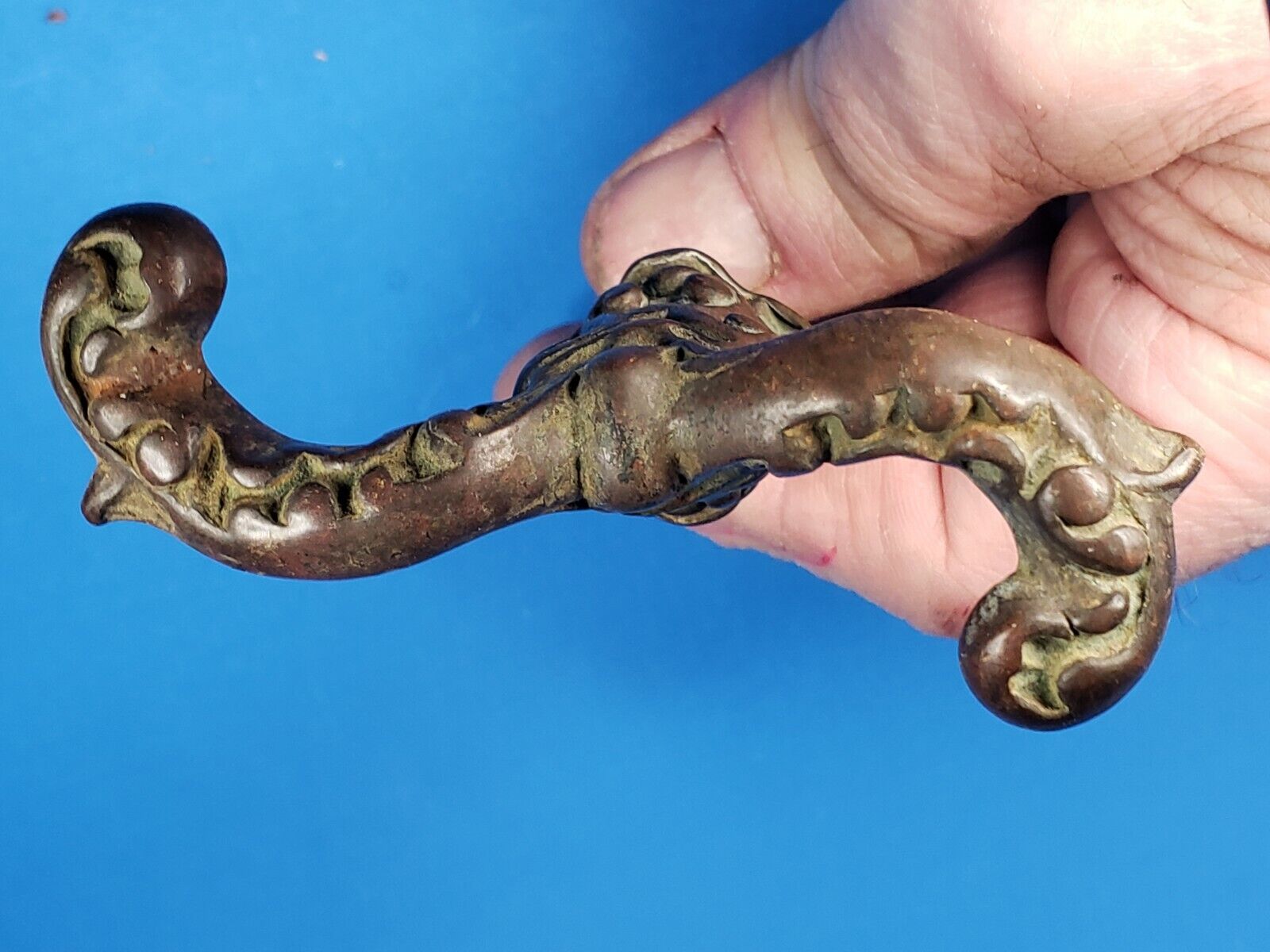 Mirror Swivel Screw Late 1800s Bronze Ornate