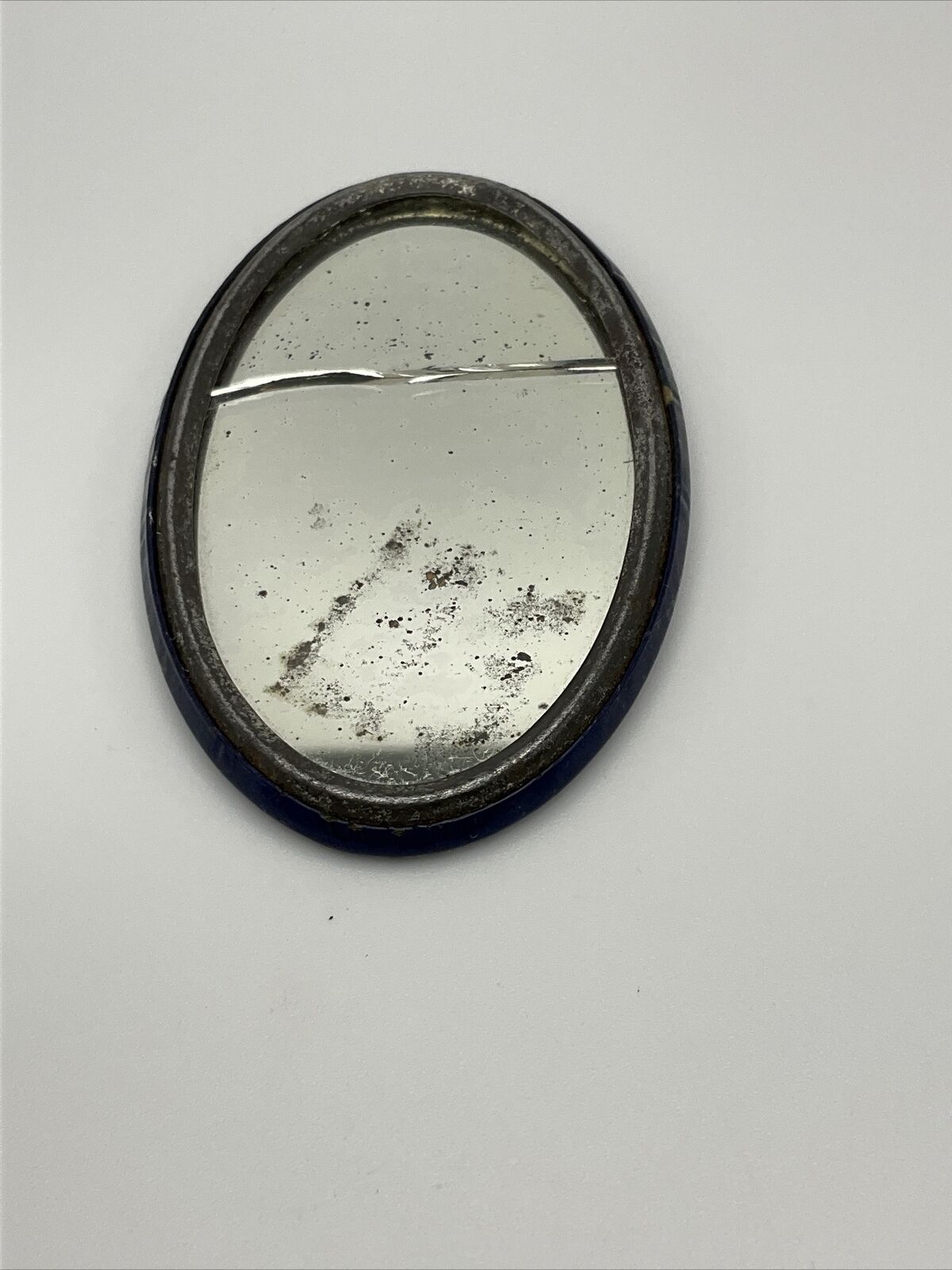 Very Rare Early 1900 SANITARY BEAUTIFUL PARLORS Advertising Pocket Mirror AS IS