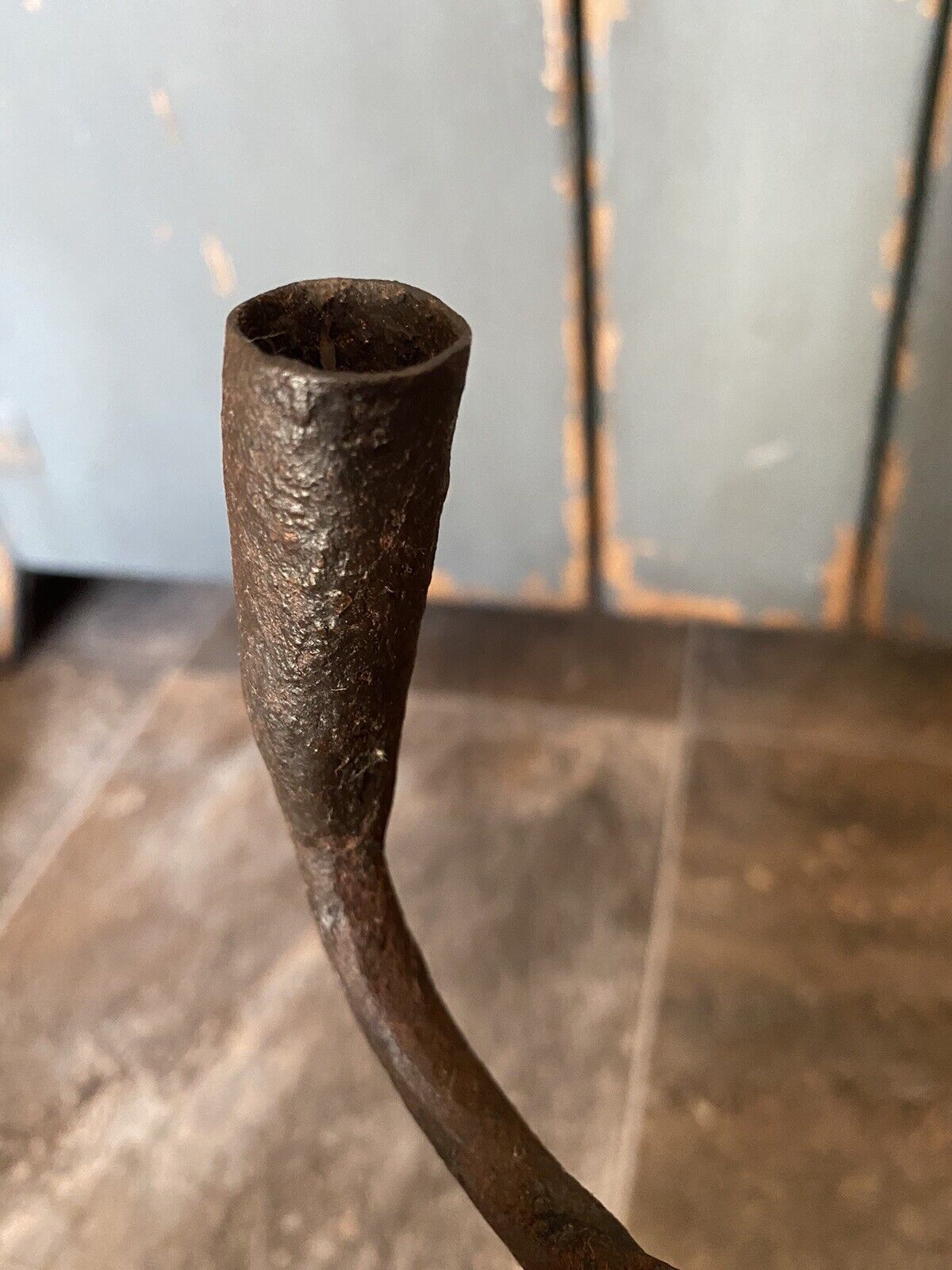 AAFA Primitive 18th Century Candle Holder/Rush Light. Ca. Late 1700’s