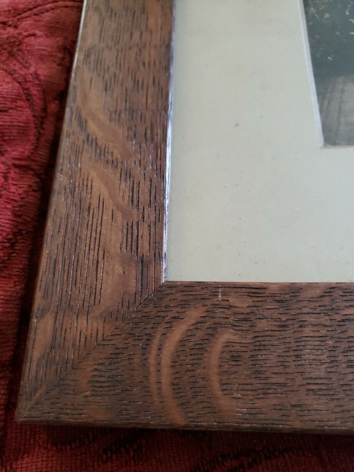 1900s VTG Whistler's Mother Framed Print Old Wood Frame under glass Nebraska