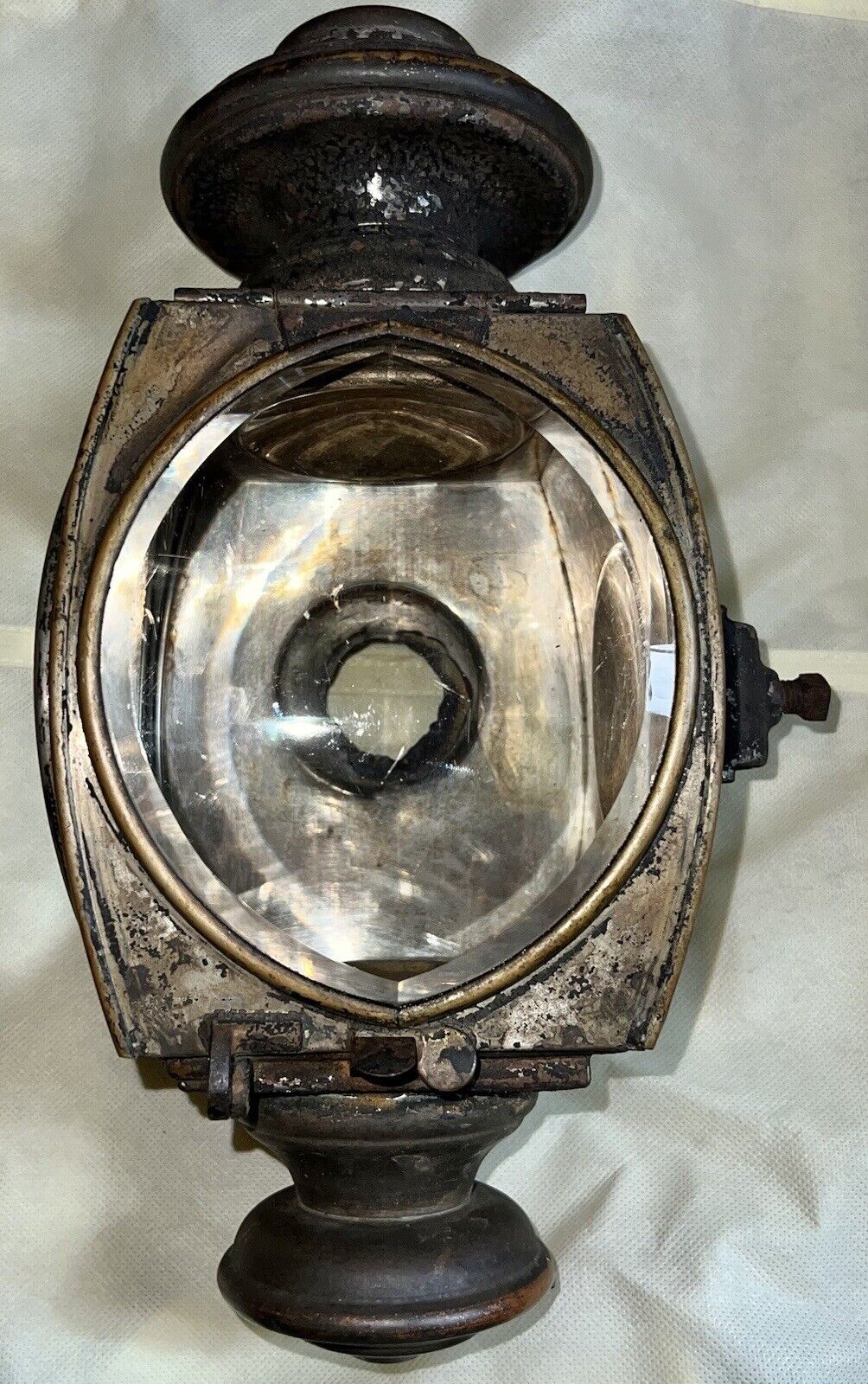 EARLY 1900s RAUCH & LANG ELECTRIC CAR SIDE LAMP WHITE MFG. CO STANHOPE BROUGHAM?