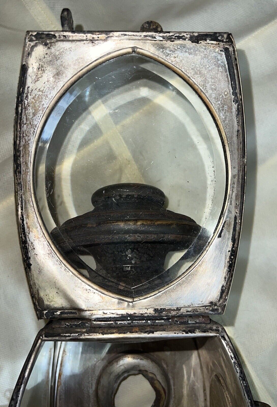 EARLY 1900s RAUCH & LANG ELECTRIC CAR SIDE LAMP WHITE MFG. CO STANHOPE BROUGHAM?