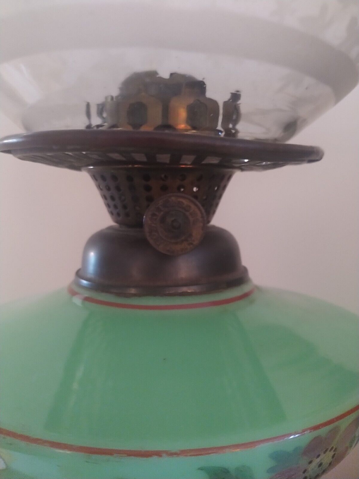 T. Rowatt & Sons antique oil lamp from 1800's