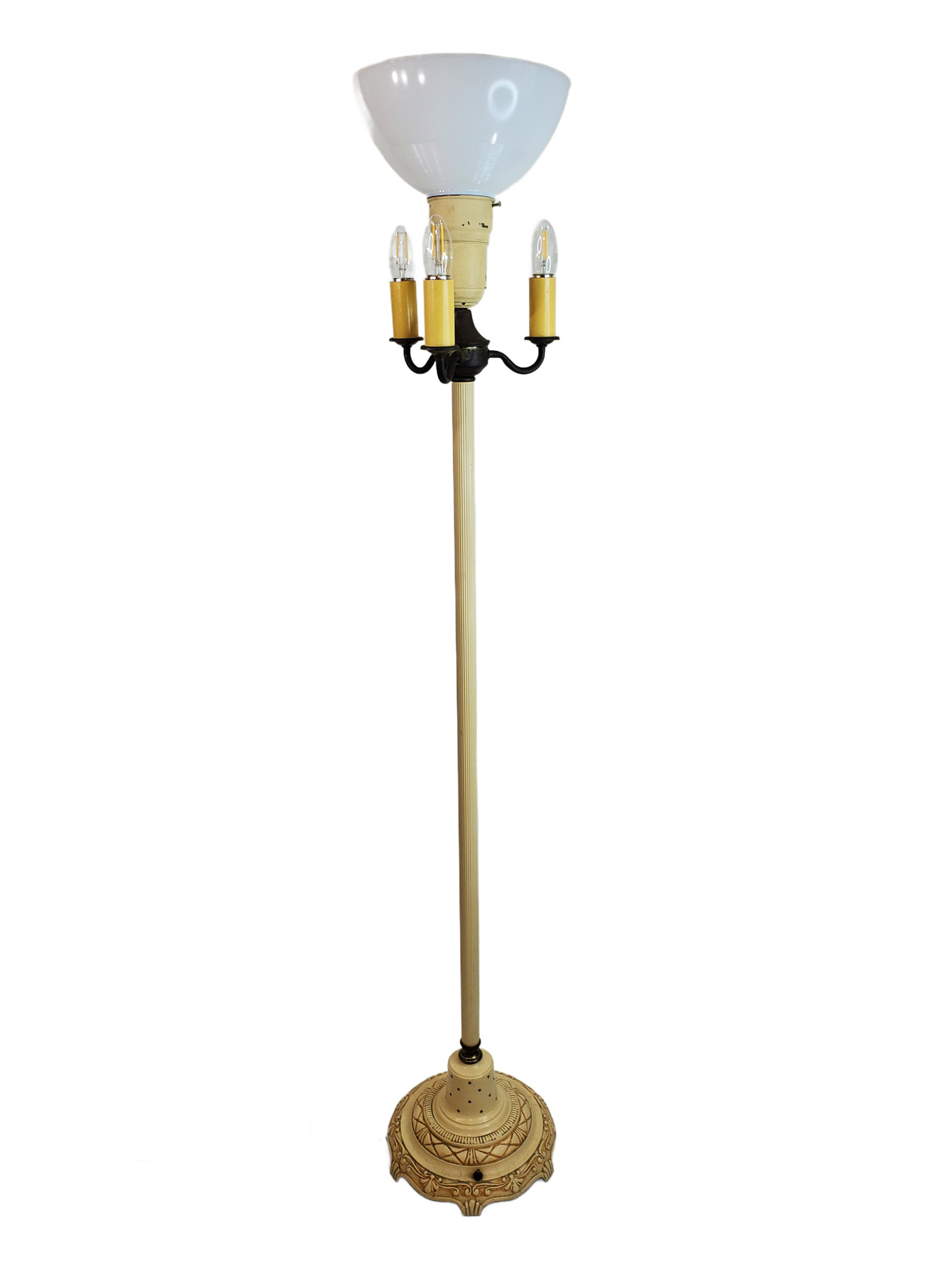 Vintage 5-Light Floor Lamp With Night Light Base
