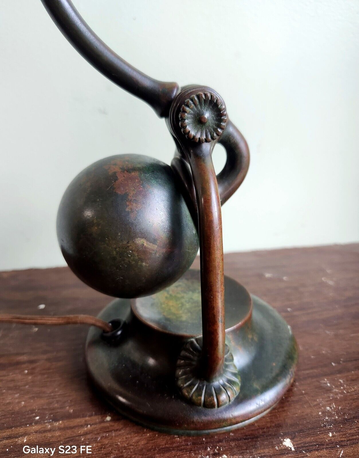 Tiffany Studios Bronze Counter Balance Desk Lamp 