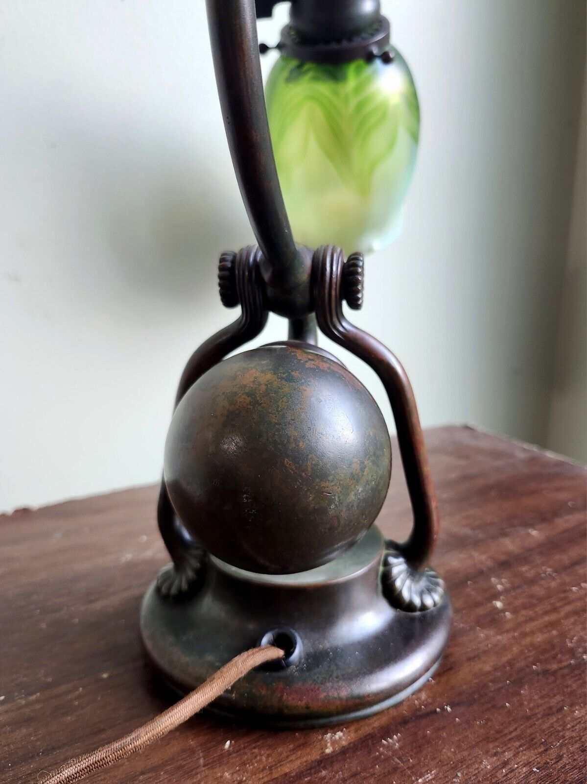 Tiffany Studios Bronze Counter Balance Desk Lamp 