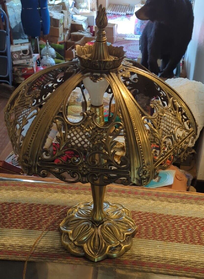 Vintage GIM 1419 Hollywood Regency Table Lamp READ DESCRIPTION 