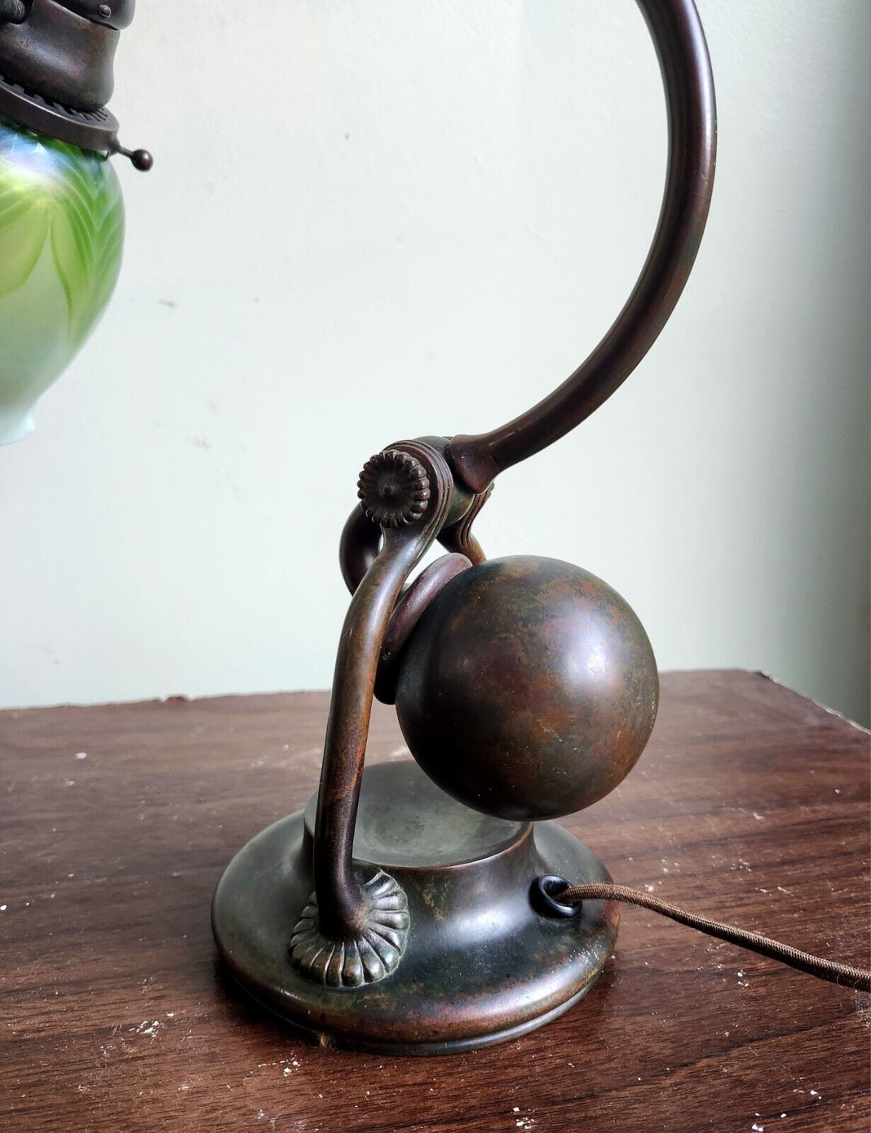 Tiffany Studios Bronze Counter Balance Desk Lamp 