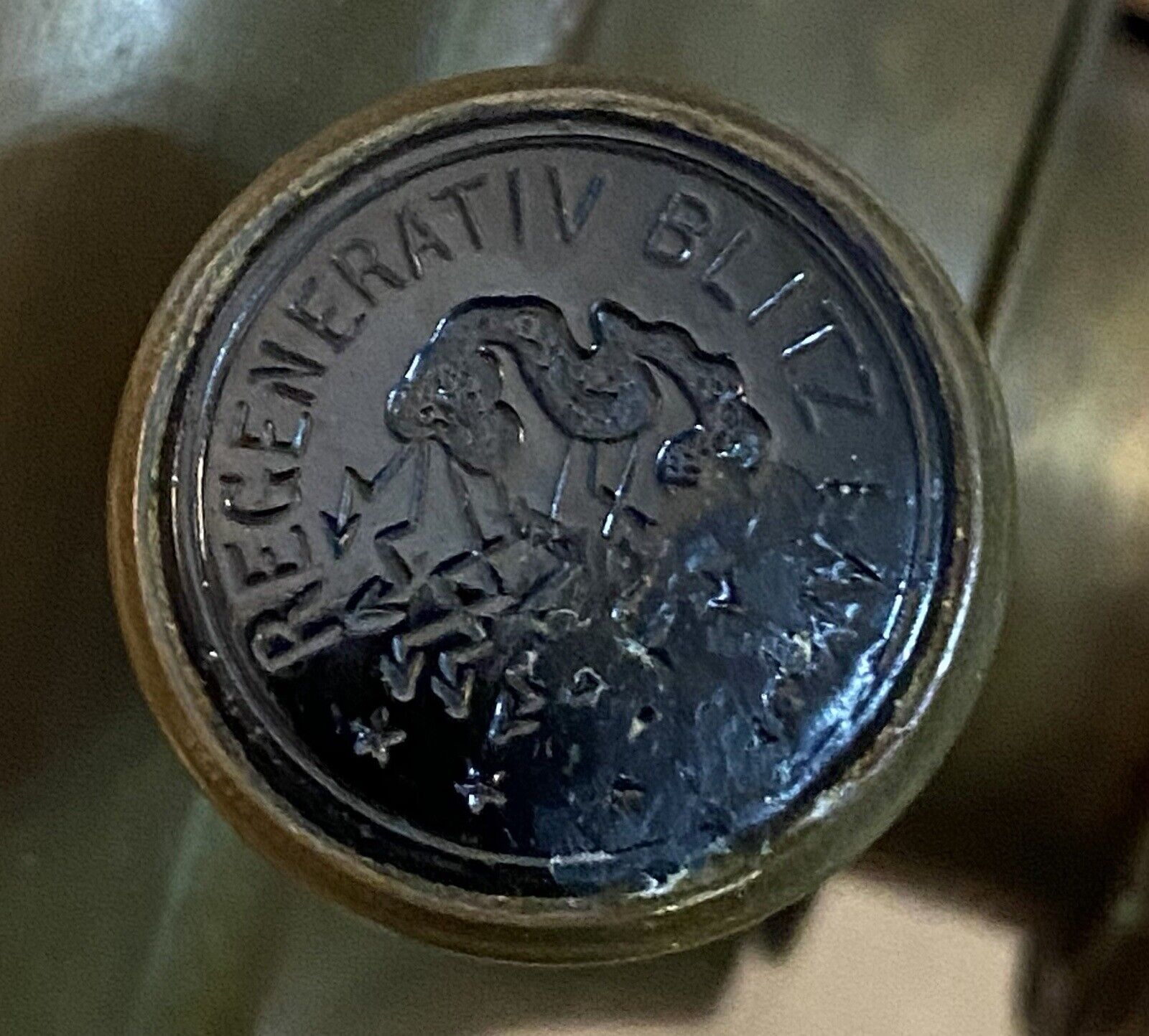 ANTIQUE VINTAGE Regenerative Blitz Lampe Brass Oil Kerosene Lamp 1900's