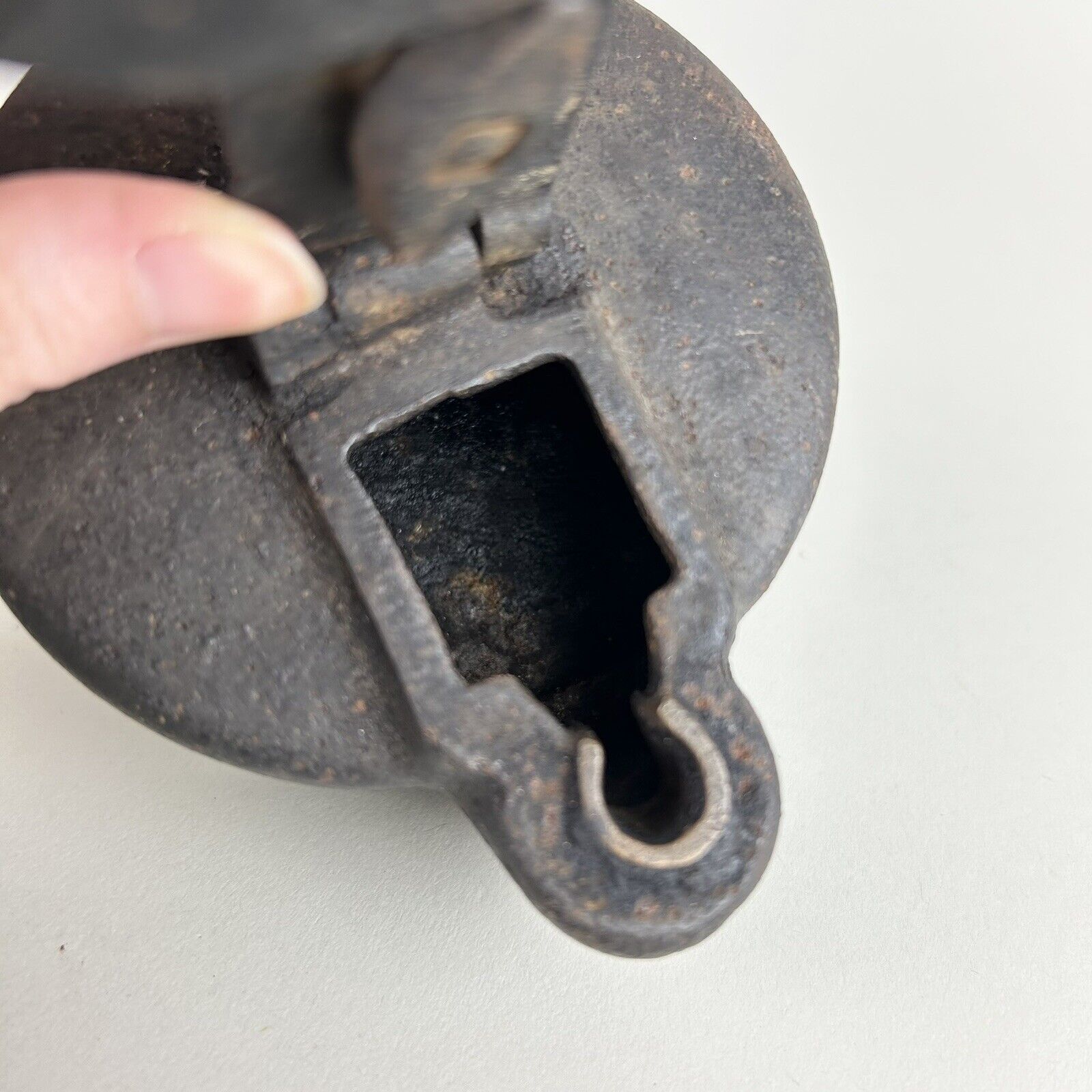 Antique 1915 A.C. Wells No. 29 Miner's Oil Iron Lamp Incomplete EXTREMELY RARE