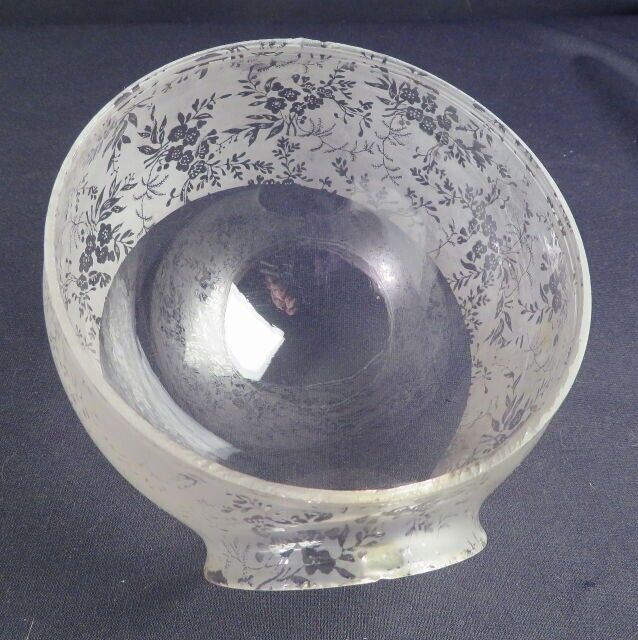 Circa 1900 Floral Bouquet Band Original Angle Lamp Co Elbow Shade