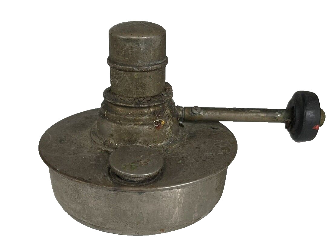 Antique Pewter Sutterley Alcohol Burner Oil Lamp May 8 1906 Philadelphia USA