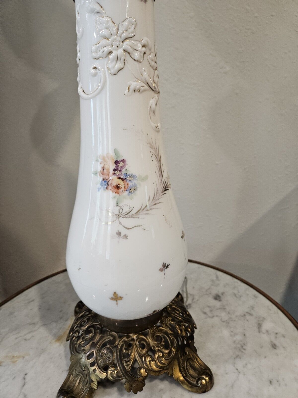 Victorian Three Tiered Gone with the Wind Lamp 