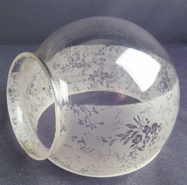 Circa 1900 Floral Bouquet Band Original Angle Lamp Co Elbow Shade