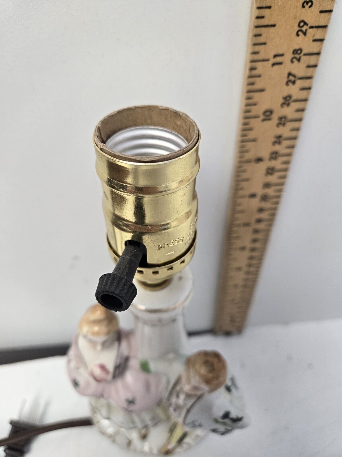 Vintage Colonial Man & Woman Table Lamp Made in Japan *Re-wired*