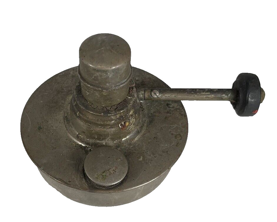 Antique Pewter Sutterley Alcohol Burner Oil Lamp May 8 1906 Philadelphia USA