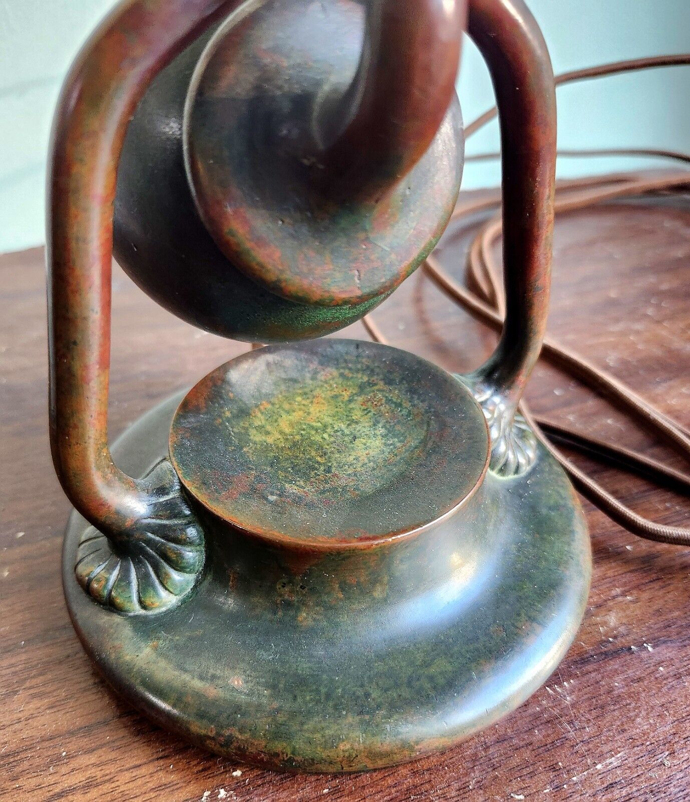 Tiffany Studios Bronze Counter Balance Desk Lamp 