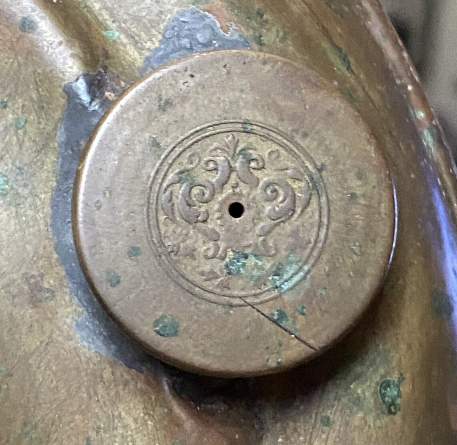 ANTIQUE VINTAGE Regenerative Blitz Lampe Brass Oil Kerosene Lamp 1900's