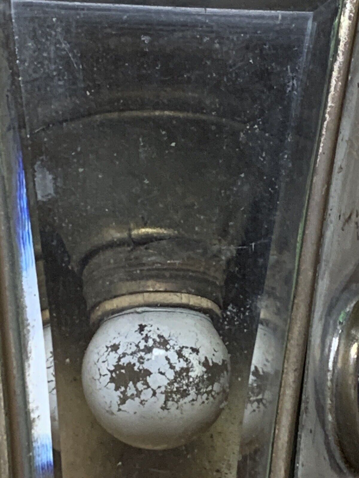 ANTIQUE 1900s PAIR AUTOMOBILE CAR COACH LIGHT LAMPS LANTERNS BEVELED GLASS  (15D