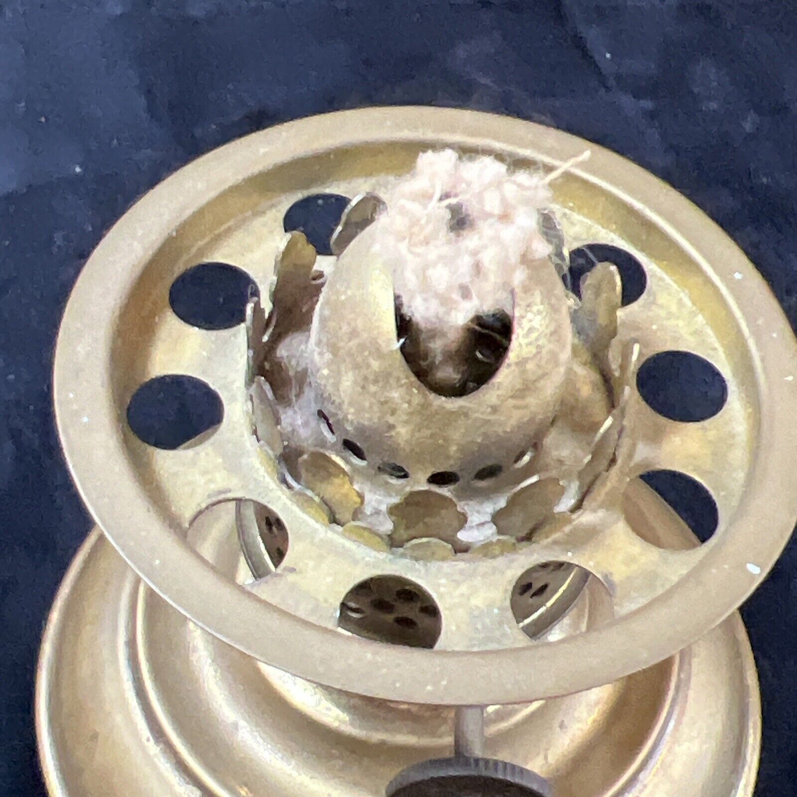 Antique Nutmeg  England Brass Oil Lamp Diminutive Unused Burner Hurricane