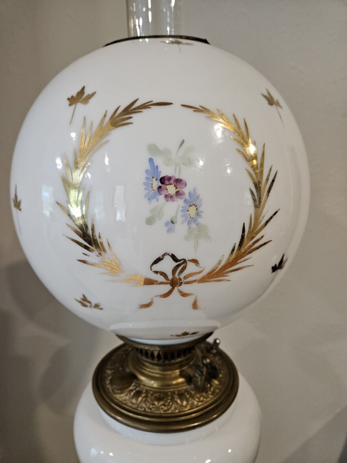 Victorian Three Tiered Gone with the Wind Lamp 