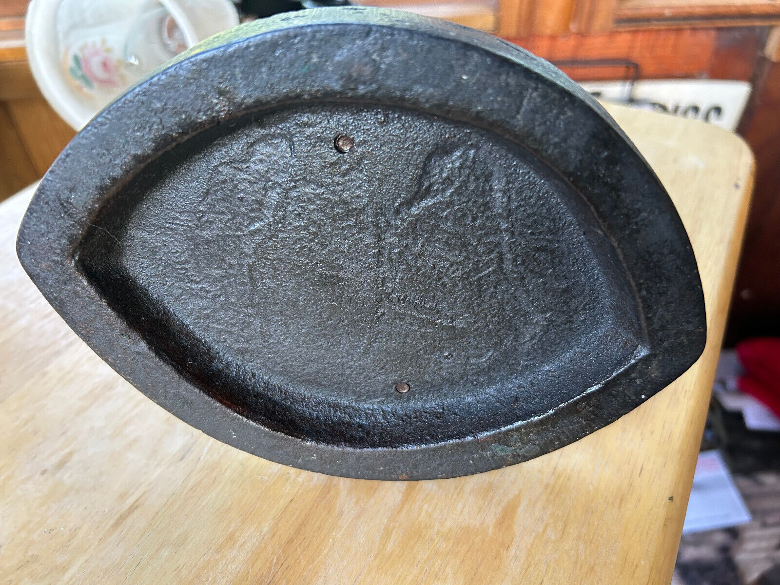 Early 1900's Art Nouveau Desk Lamp, Original Paint, Hubbell Socket, Free S/H