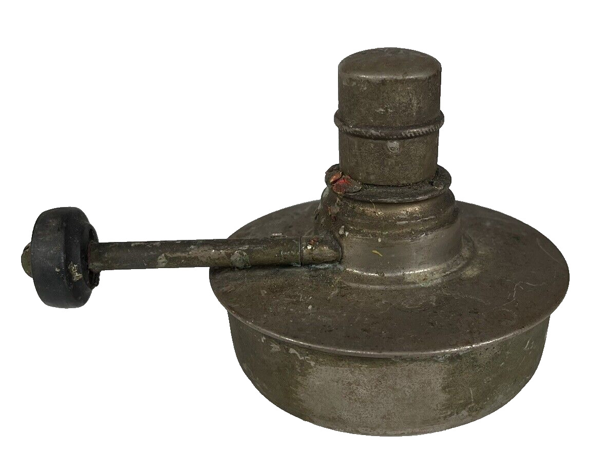 Antique Pewter Sutterley Alcohol Burner Oil Lamp May 8 1906 Philadelphia USA