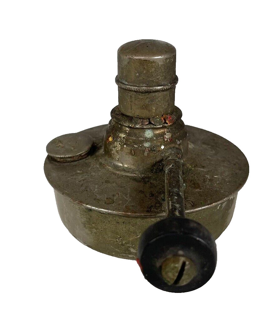 Antique Pewter Sutterley Alcohol Burner Oil Lamp May 8 1906 Philadelphia USA