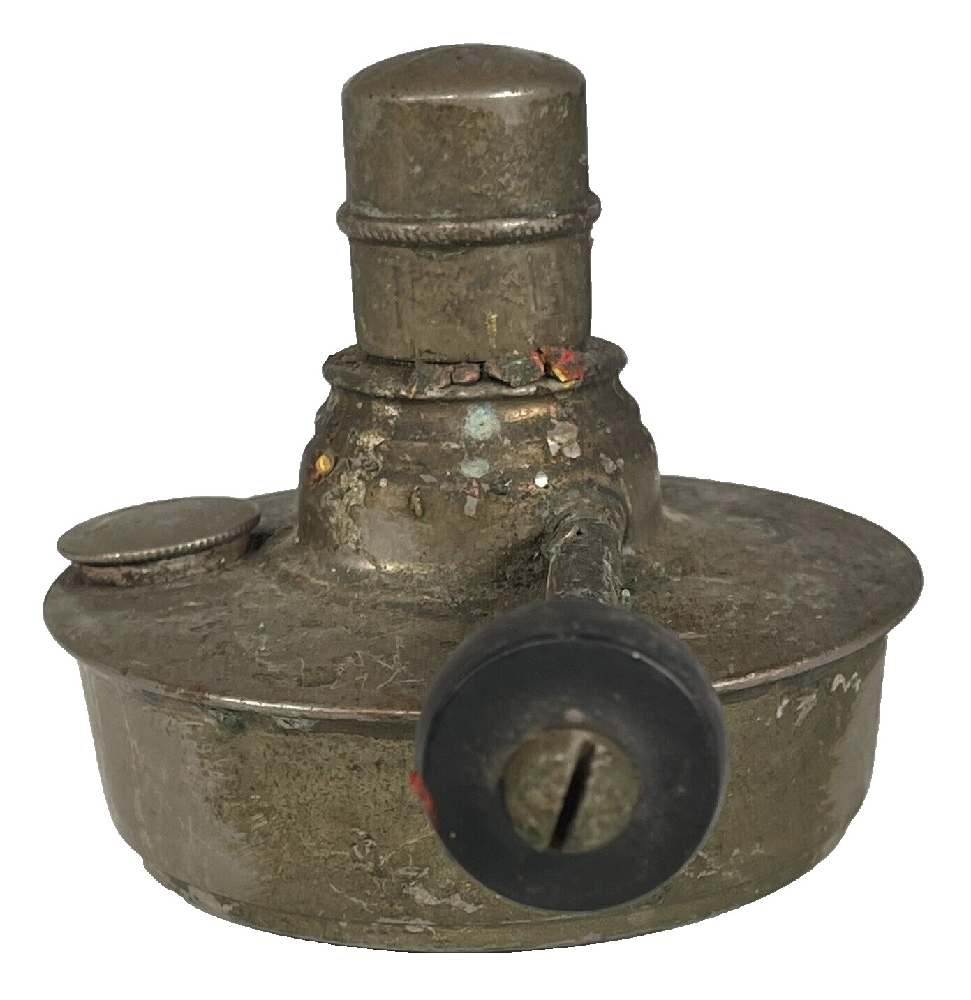 Antique Pewter Sutterley Alcohol Burner Oil Lamp May 8 1906 Philadelphia USA