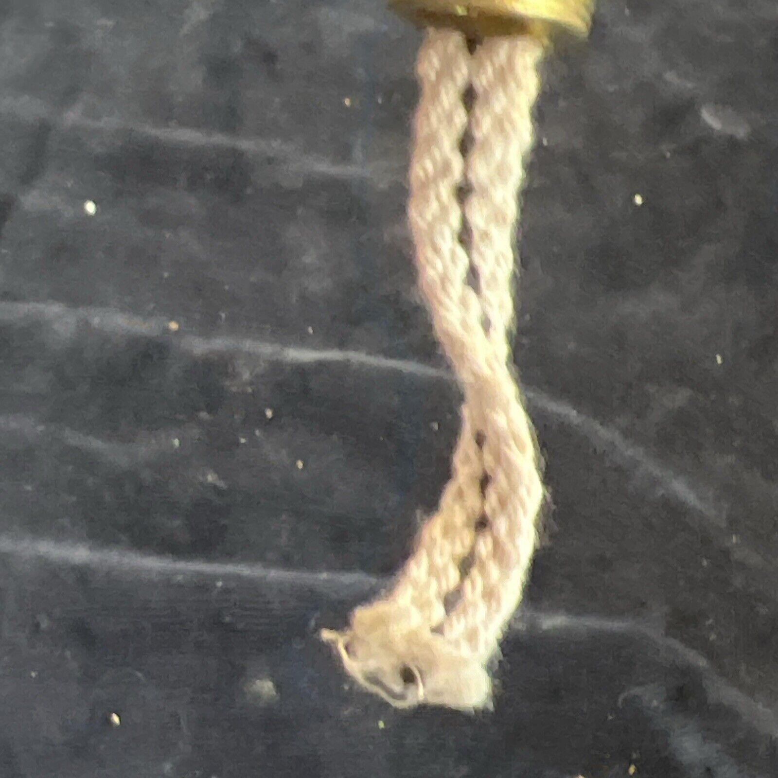 Antique Nutmeg  England Brass Oil Lamp Diminutive Unused Burner Hurricane